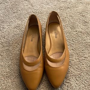 Neiman Marcus tan flats